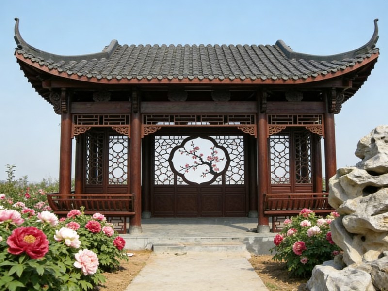 青海防腐木方亭